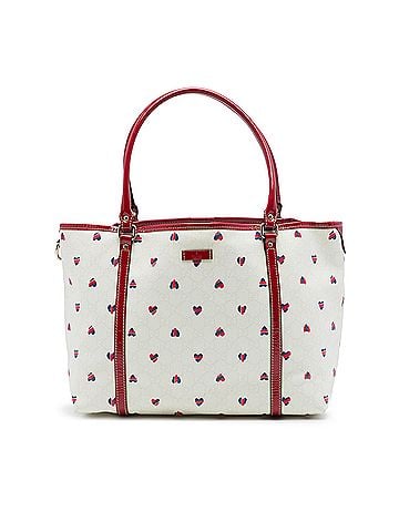 Gucci Medium GG Supreme Hearts Joy Tote (view 1)