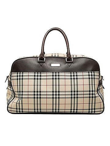 Burberry House Check Canvas Travel Bag (view 1)
