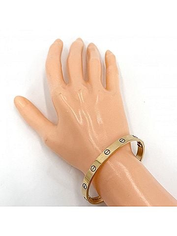 Cartier Cartier Love Bracelet Classic Bangle for Men and Women, Jewelry Accessory, LOVE Au750, 18K Yellow Gold, Size 18, Approx. 34.6g (view 2)