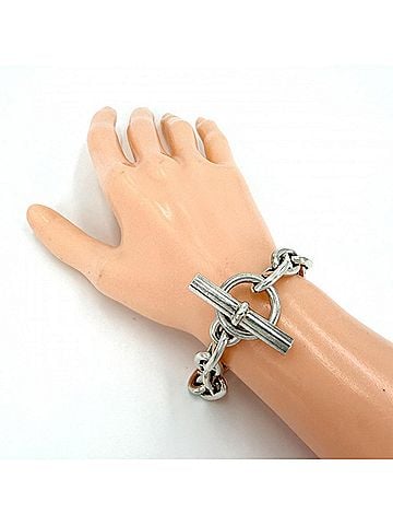 Hermès Hermes Chaine d'Ancre MM Bracelet for Men, 15 links, Sterling Silver (925), Approx. 57.1g (view 2)
