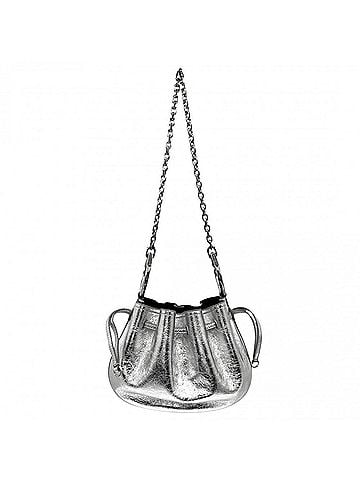 Givenchy Givenchy Women's Pumpkin Mini Shoulder Bag, Laminated Leather, Lambskin, Silver, Silver Hardware (BB510FB26C) (view 1)