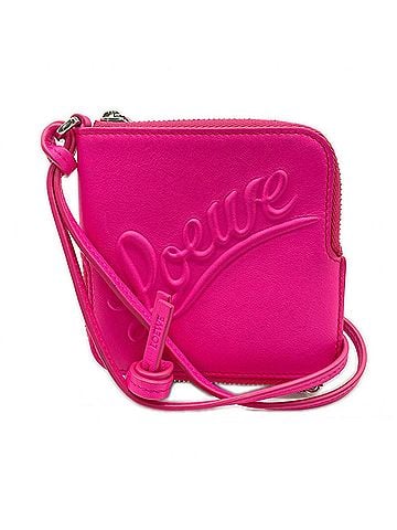 Loewe LOEWE Soft Grain Calf Fragment Case, Fuchsia C565W70X02, Wallet/Coin Pink Leather, Women's (view 1)