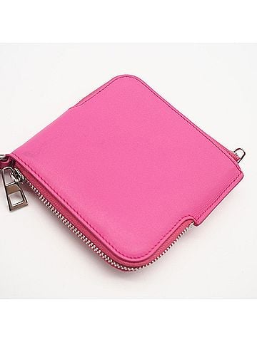 Loewe LOEWE Soft Grain Calf Fragment Case, Fuchsia C565W70X02, Wallet/Coin Pink Leather, Women's (view 2)