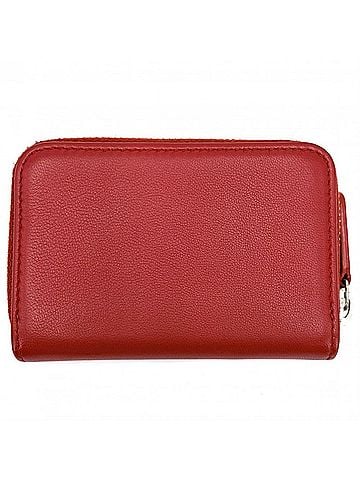 Chanel Chanel wallet/coin case for women, business card holder/card case, Coco Mark, coin purse, accessories, CHANEL leather, red, navy, silver hardware. (view 2)