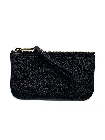 Louis Vuitton LOUIS VUITTON Monogram Empreinte Pochette Clé Noir M80879 Wallet/Coin Case Black Calf Leather Women's (view 1)