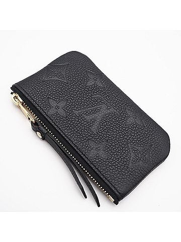 Louis Vuitton LOUIS VUITTON Monogram Empreinte Pochette Clé Noir M80879 Wallet/Coin Case Black Calf Leather Women's (view 2)
