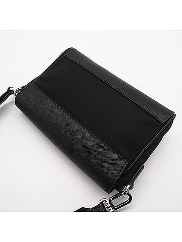 Prada PRADA Tessuto Saffiano Re-Nylon Shoulder Bag 2VD053 - Black Nylon for Men (view 2)