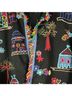 Chico's 100% Cotton Floral Black Blue Red Jacket Size 1X - photo 10
