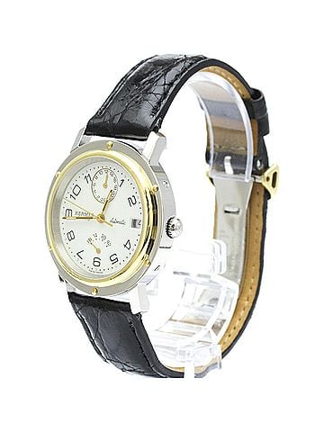 Hermès HERMES Clipper Power Reserve Gold Plated Steel Mens Watch CL5.720 Polished (view 2)
