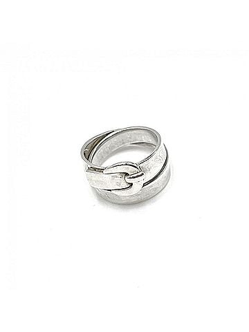 Hermès Hermes Double True Ring for Men and Women, Belt Accessory, Jewelry, Small Item, HERMES, Sterling Silver 925, Approx. 6.2g (view 1)
