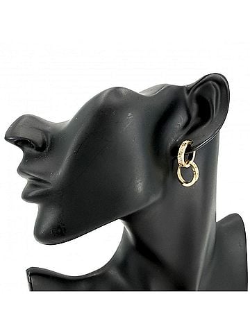 Cartier Cartier Women's Love Multiwear Hoop Earrings, 18K Yellow Gold (Au750), Diamonds, Approx. 5.7g (total) (view 2)
