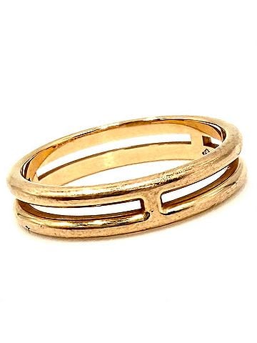 Hermès Hermes women's ring, Ariane design, Au750 18k pink gold, approximately 2.7g. (view 1)