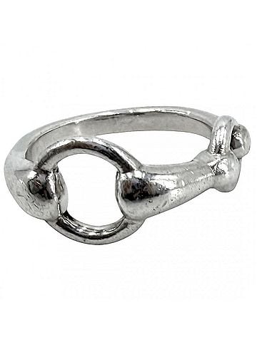 Hermès Hermes ring for men and women, Horsebit design, accessory, jewelry, small item, HERMES 925 sterling silver, approximately 4.2g (view 1)