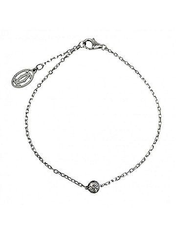 Cartier Cartier Damour Small Bracelet for Women, Single Diamond, Adjustable, Au750 18K White Gold, Approx. 2.3g (view 1)