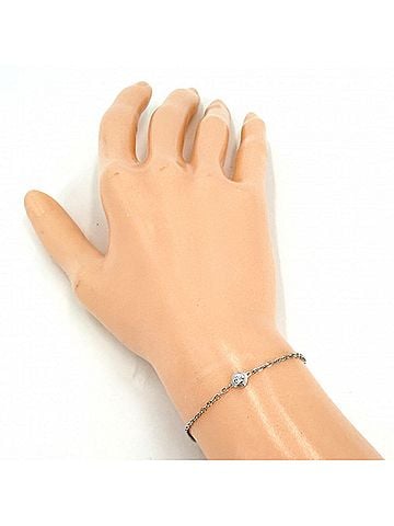 Cartier Cartier Damour Small Bracelet for Women, Single Diamond, Adjustable, Au750 18K White Gold, Approx. 2.3g (view 2)