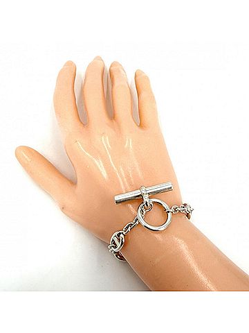 Hermès Hermes bracelet for men and women, Chaine d'Ancre Farandole design, made of 925 sterling silver, approximately 25.0g. (view 2)