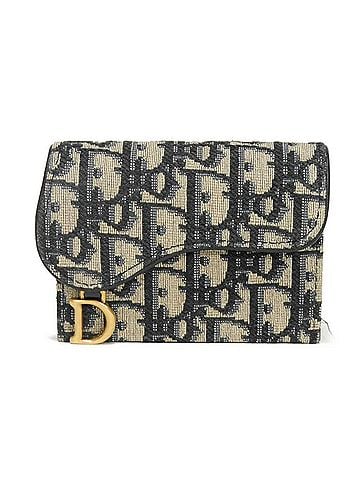 Christian Dior Dior Card Case Saddle Jasmine Holder D Logo Beige Navy Oblique Jacquard S5644CTZQ_M928 Men's Women's (view 1)
