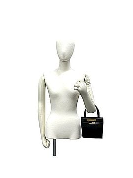 Gucci GUCCI Vintage Old Gucci G Logo Hardware Leather Handbag Mini Tote Bag Black 54319 (view 2)