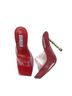 Cape Robbin 100% Faux Leather Solid Red Heels Size 6 - photo 1