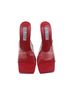 Cape Robbin 100% Faux Leather Solid Red Heels Size 6 - photo 7