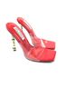 Cape Robbin 100% Faux Leather Solid Red Heels Size 6 - photo 4