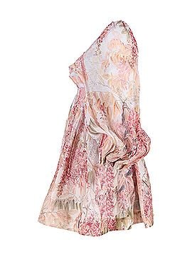 Zimmermann Zimmermann Botanica Bralette Mini Dress in Pink Silk (view 2)