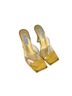Cape Robbin 100% Faux Leather Solid Gold Multi Color Heels Size 6 - photo 2