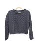Pink Rose Blue Wool Sweater Size L - photo 1