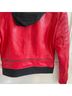 Alice + Olivia 100% Lambskin 95% Polyester 5% Elastane Solid Red Black Jacket Size XS - photo 8