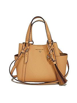 Michael Kors Michael Kors Sullivan Convertible Small Tote Bag, Saffiano Leather, 2-Way, MK Logo, Cantaloupe, 30T0GNXT5U, Women's Bag (view 1)