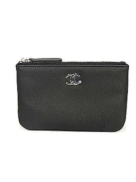Chanel Chanel Coin Case, Coco Mark, Petite Camellia, Mini Zip Pouch, Goat Leather, Multicolor Pattern, Wallet, CC Black, A81659, Women's (view 1)