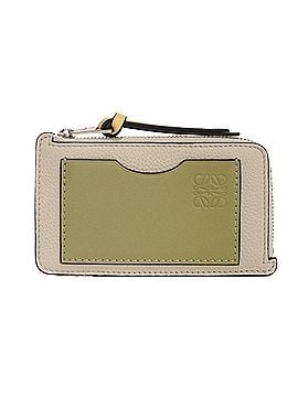 Loewe LOEWE Coin Case, Card Holder, Calfskin, Eucalyptus Fragment Anagram, Shell Grey, C660Z40X07 5666, Men's &amp; Women's (view 1)