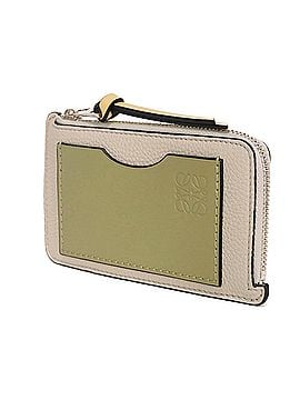 Loewe LOEWE Coin Case, Card Holder, Calfskin, Eucalyptus Fragment Anagram, Shell Grey, C660Z40X07 5666, Men's &amp; Women's (view 2)