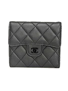 Chanel Chanel Matelassé Small Tri-fold Wallet with Flap, Random CC Mark, Lambskin Leather, So Black (AP0231), Men's/Women's Billfold (view 1)
