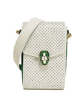 Bvlgari BVLGARI Serpenti Vertical Chain Pouch Shoulder Bag, Snakehead RFID, Casablanca, White, 292333, Men's &amp; Women's (view 1)