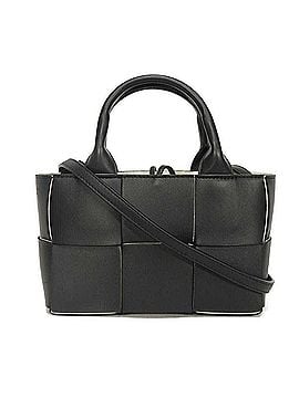 Bottega Veneta Bottega Veneta Candy Arco Tote Bag, White, 2-Way, RFID-Free, IC-Proof, Maxi, Intrecciato, Black, 729029 VMAY3 1283, Men's &amp; Women's (view 1)