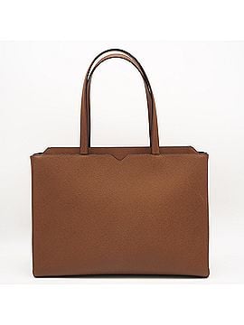 Valextra Valextra Soft Calfskin V-Line Horizontal Shopping Bag, Chocolate Brown MBVL0021028LRL99MCC, Handbag, Calf Leather, Women's (view 2)