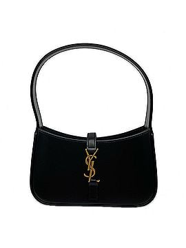 Yves Saint Laurent YVES SAINT LAURENT Calfskin Leather LE 5 A 7 Mini 710318 Handbag Black Calf Women's (view 1)