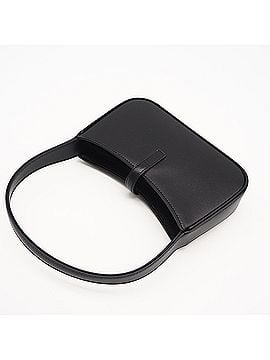 Yves Saint Laurent YVES SAINT LAURENT Calfskin Leather LE 5 A 7 Mini 710318 Handbag Black Calf Women's (view 2)