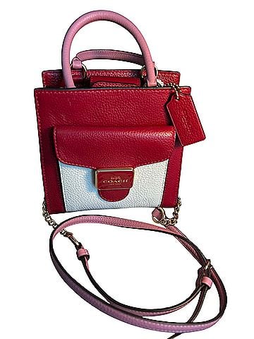 Coach Pepper Mini Crossbody Leather Crossbody Bag (view 1)