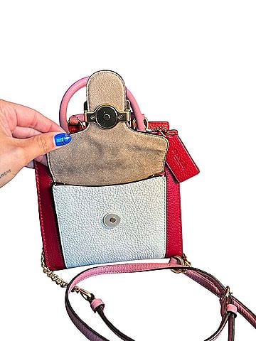 Coach Pepper Mini Crossbody Leather Crossbody Bag (view 2)