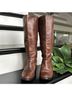 Cole Haan 100% Leather Solid Brown Gold Boots Size 8 - photo 9