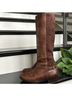 Cole Haan 100% Leather Solid Brown Gold Boots Size 8 - photo 10