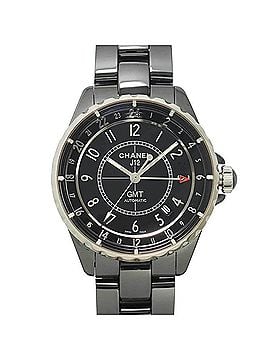Chanel Chanel J12 H3102 GMT 38mm Men's Watch, Date, Black Ceramic, Automatic Movement (view 1)