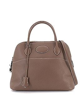 Hermès Hermes Bolide 31 2-way Hand/Shoulder Handbag, Taurillon Clemence Leather, Etoupe, ?L Stamp, Silver Hardware (view 1)