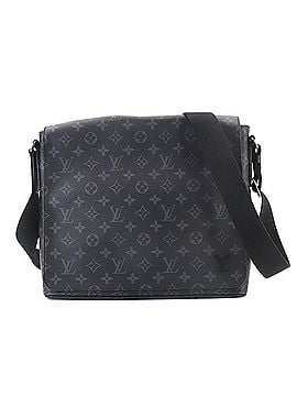 Louis Vuitton Louis Vuitton LOUIS VUITTON Monogram Eclipse District MM NM Shoulder Handbag Black M44001 (view 1)