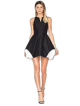 Halston Heritage Sculptural Fit &amp; Flare Dress Cocktail Dress (view 1)