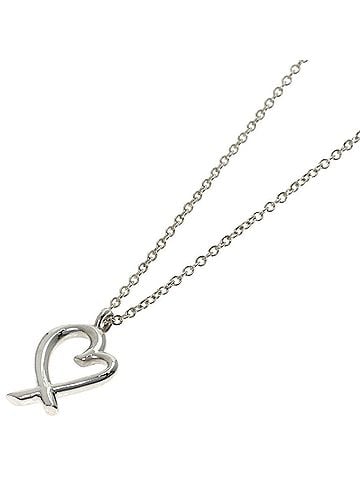 Tiffany & Co. Tiffany &amp; Co. Loving Heart Mini Necklace, Silver, Women's. (view 1)