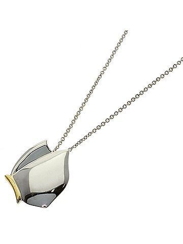 Tiffany & Co. Tiffany Butterfly Necklace, Silver/18K Yellow Gold, Women's. (TIFFANY&amp;Co.) (view 1)