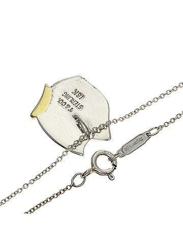 Tiffany & Co. Tiffany Butterfly Necklace, Silver/18K Yellow Gold, Women's. (TIFFANY&amp;Co.) (view 2)